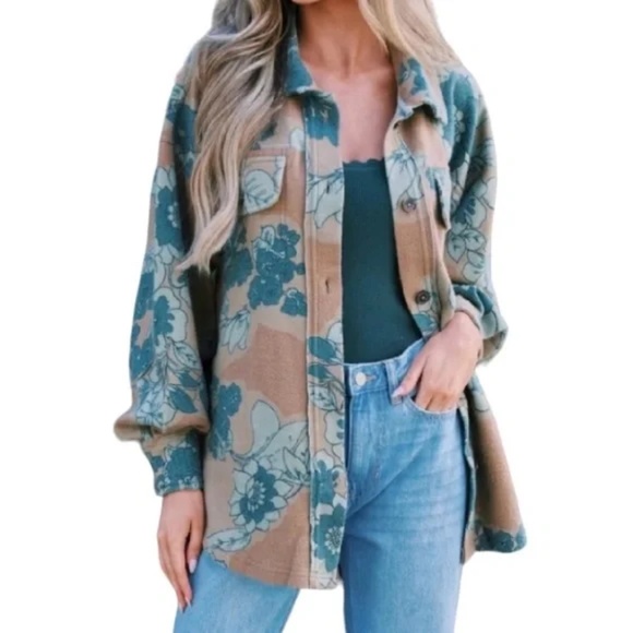 Free People Oversized Ruby Shirt Jacket Size M - Picture 13 of 13